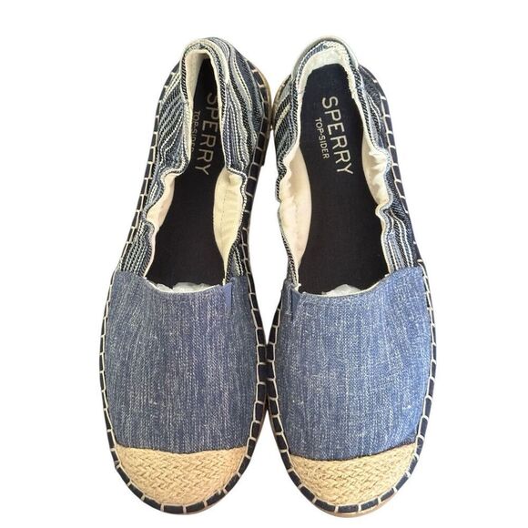 SPERRY Laurel Reef Blue Espadrilles Size 9 - Picture 5 of 10